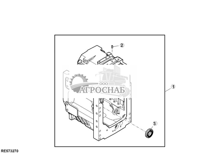 Корпус трансмиссии, 16-ступенчатая трансмиссия PST, с MFWD - ST833604 490.jpg